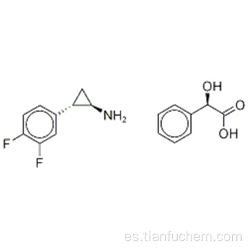 Ácido bencenacético, a-hidroxi -, (57187531, aR) -, compd. con (1R, 2S) -2- (3,4-difluorofenil) ciclopropanamina (1: 1) CAS 376608-71-8